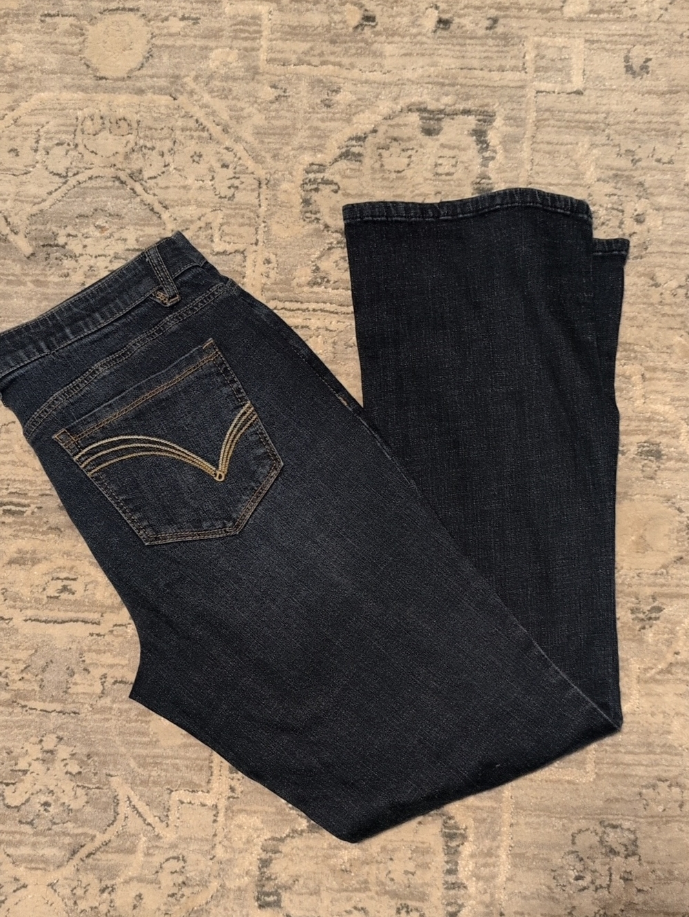 Democracy Dark Blue Itty Bitty Boot Cut Jeans
